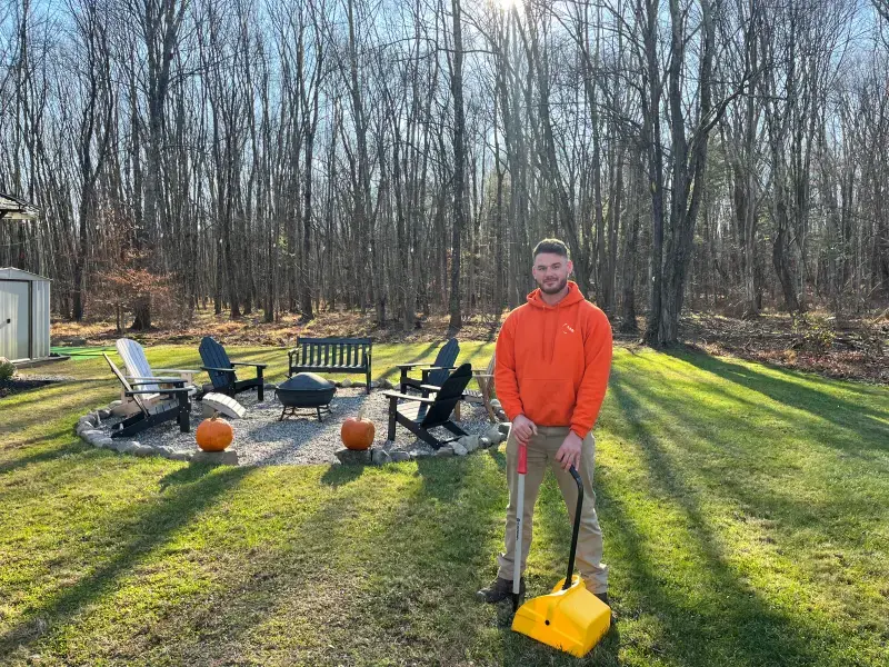 Clean residential lawn for Claverack dog owners
